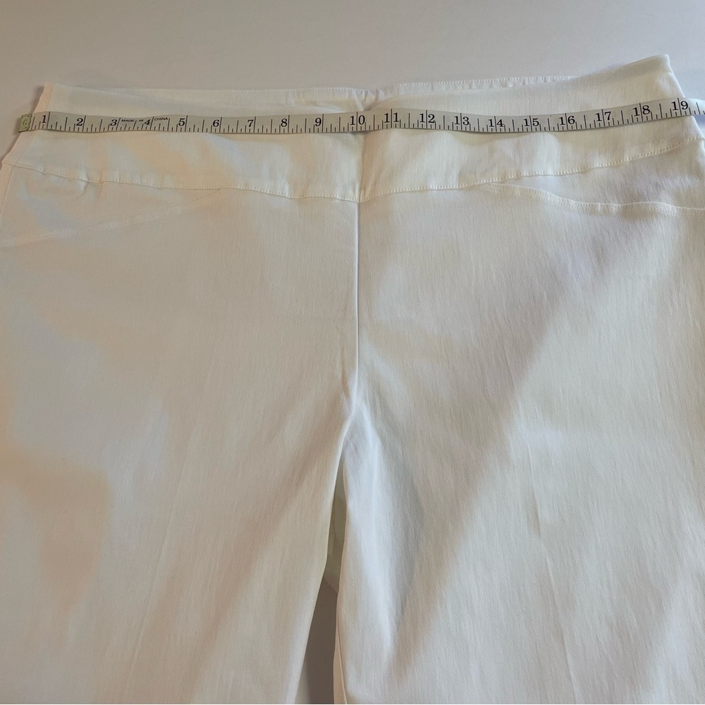 Elliott Lauren Women's Pull On Ankle Pant White Size 16 - Picture 15 of 15